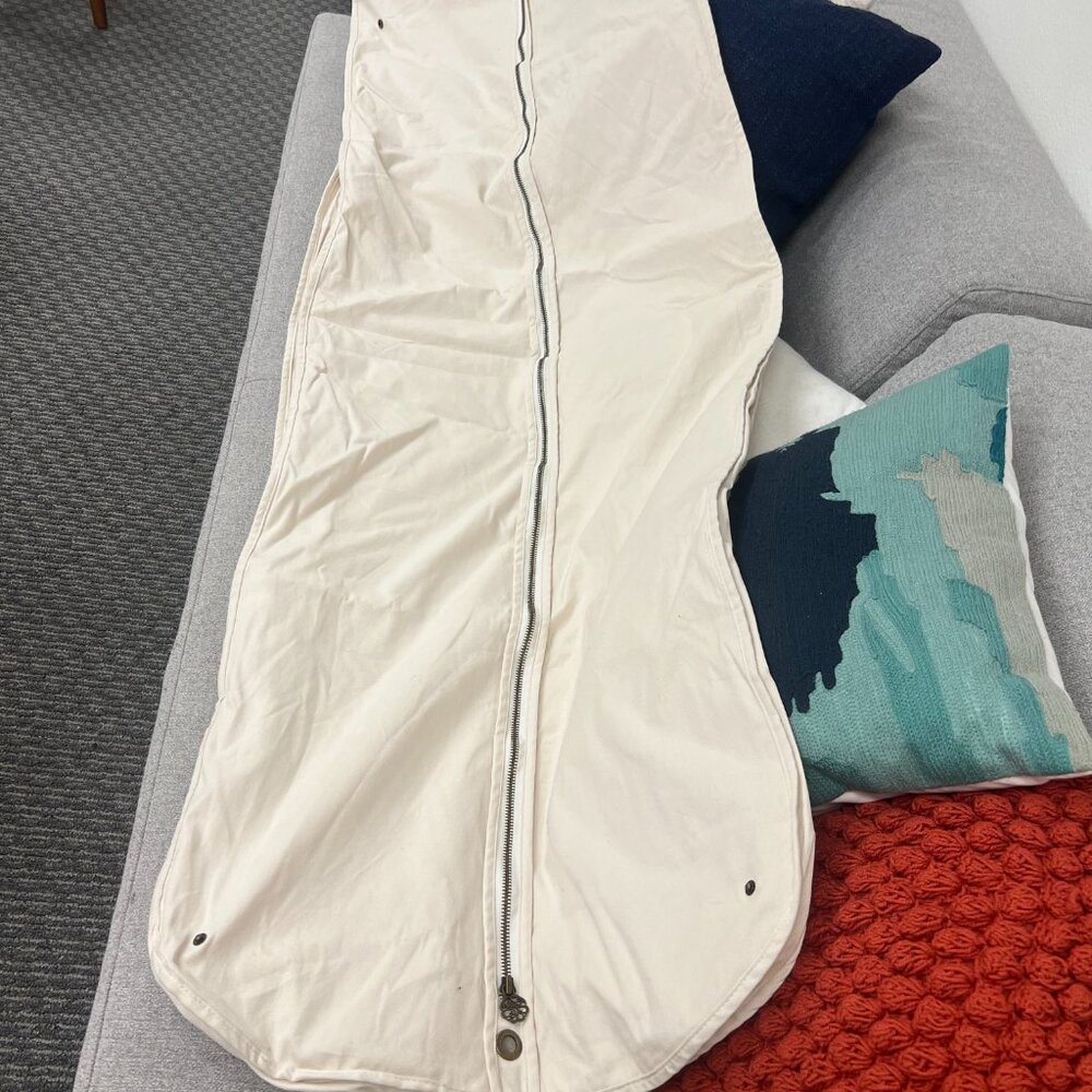 Alexander McQueen White Canvas Garment Bag - Picture 2 of 3